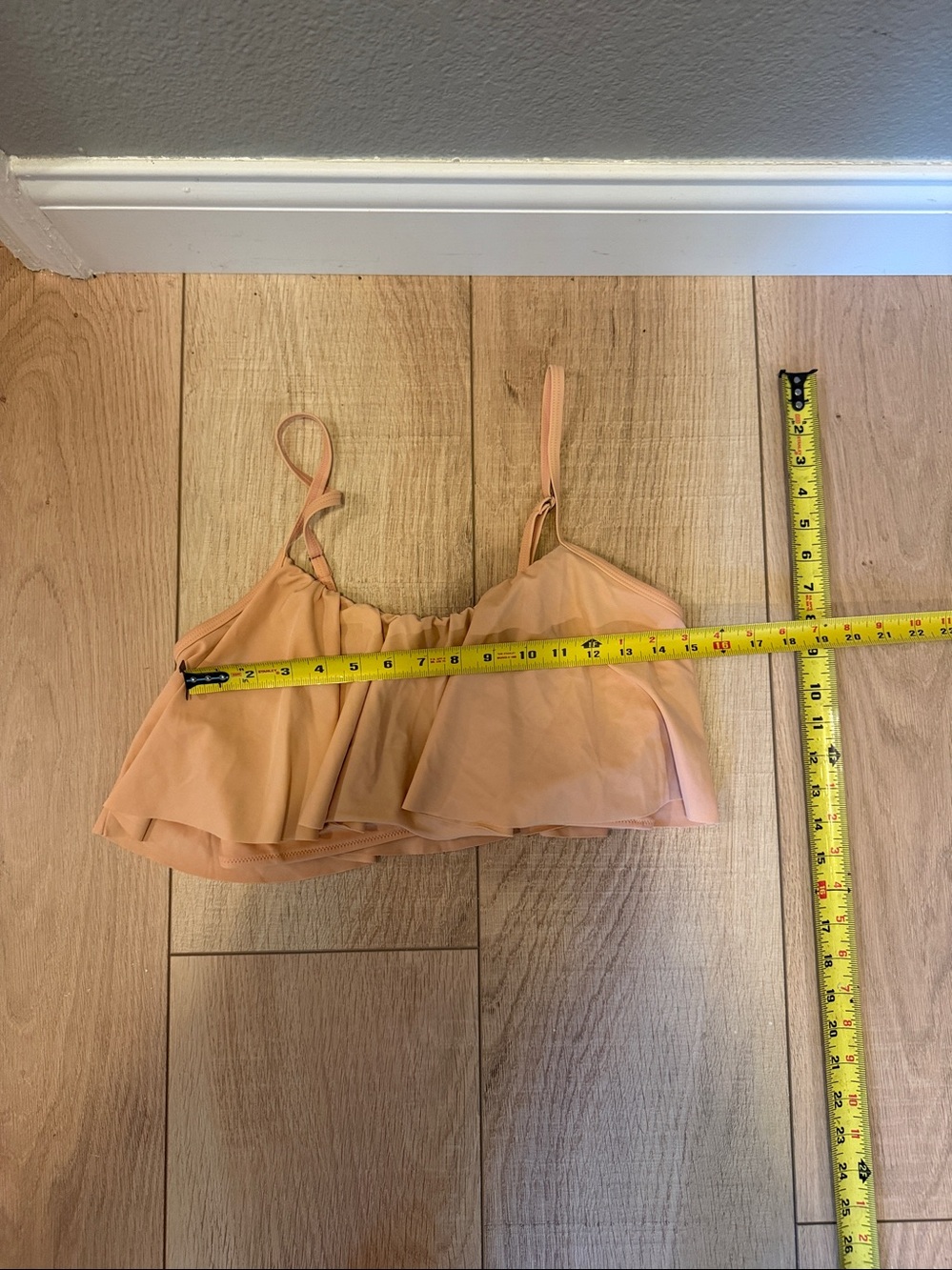 🖤🤎 CUPSHE Bikini Top Bundle (2) | Black & Nude Ruffle Flounce Swim | Large - Picture 8 of 9